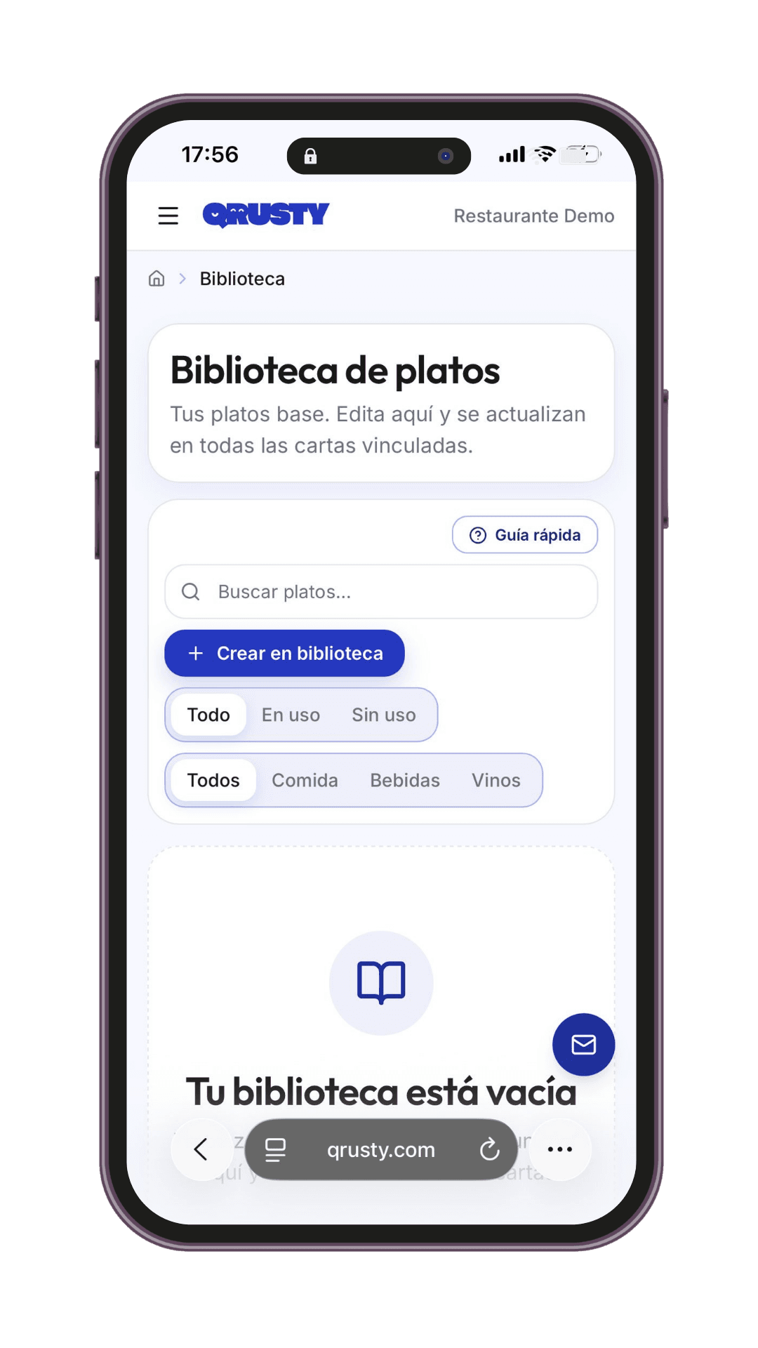 Biblioteca de platos reutilizables